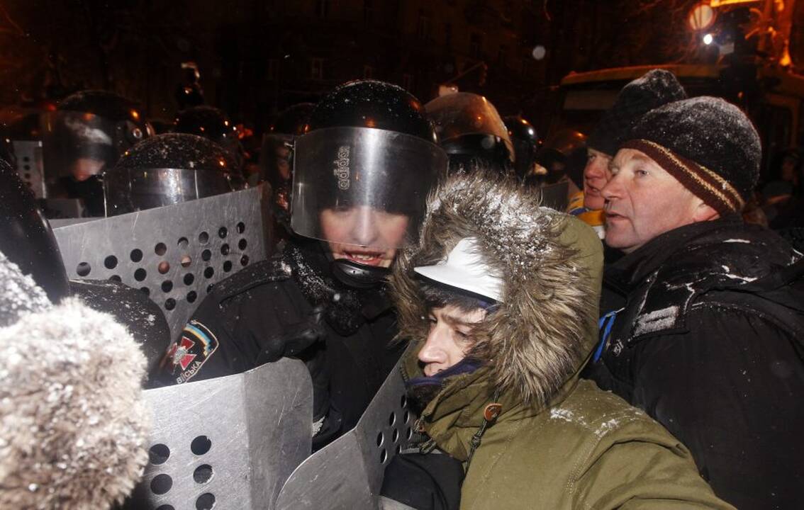 Kijeve – susirėmimai tarp milicijos ir protestuotojų