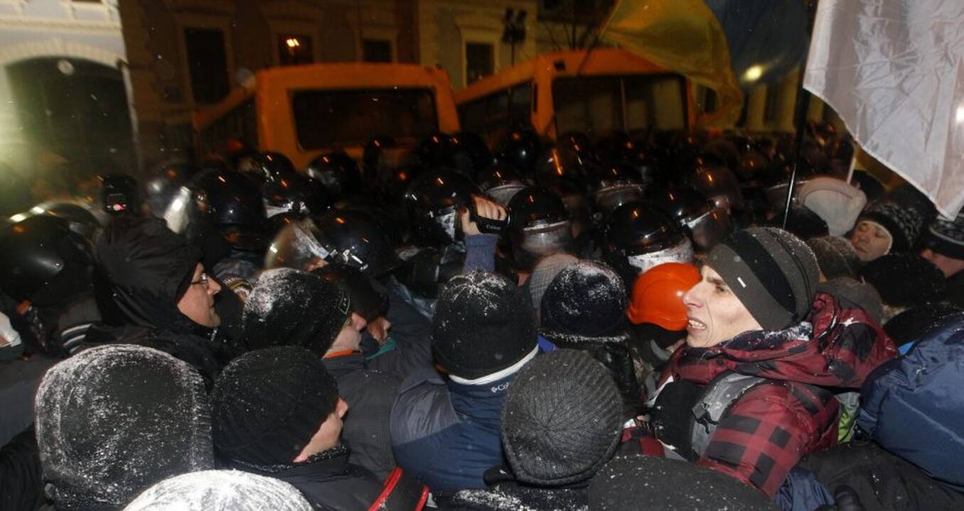 Kijeve – susirėmimai tarp milicijos ir protestuotojų
