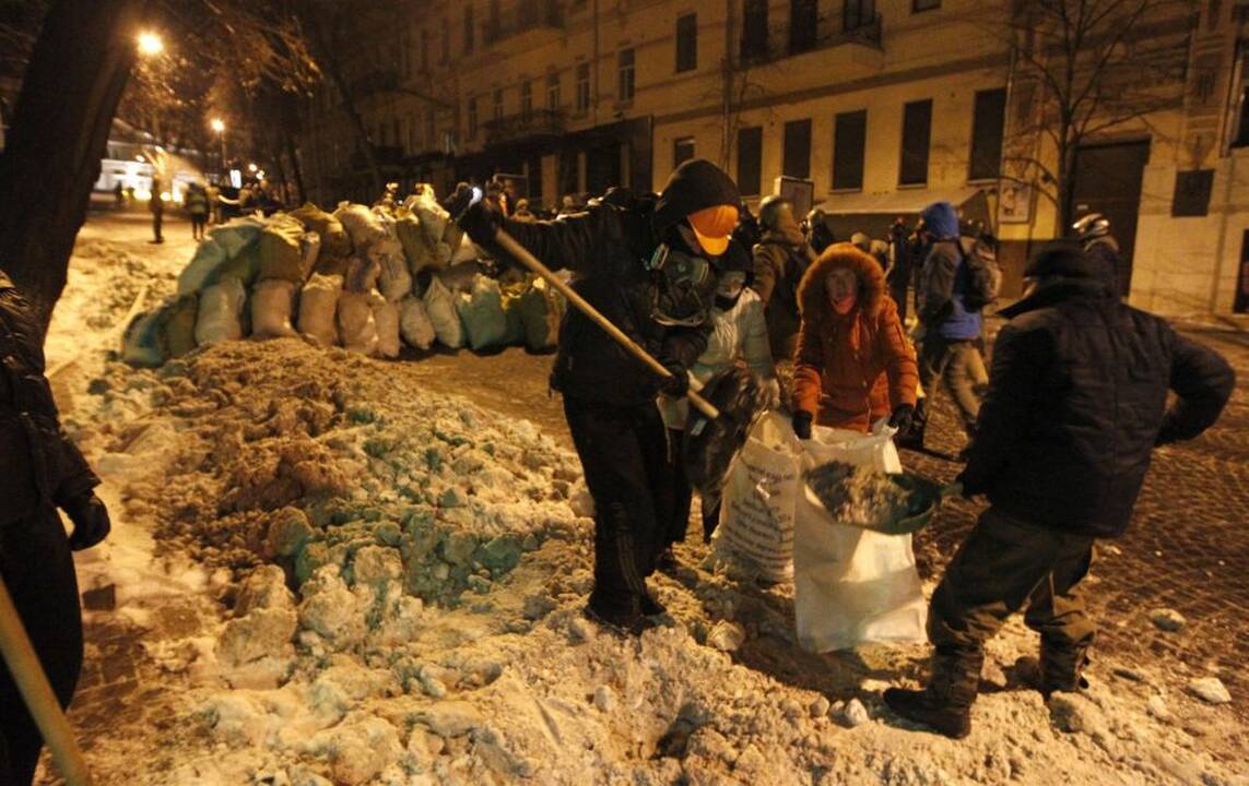 Kijeve protestuotojai užėmė teisingumo ministerijos pastatą