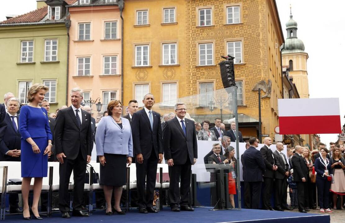 Petro Porošenka ir Barackas Obama susitiko Varšuvoje