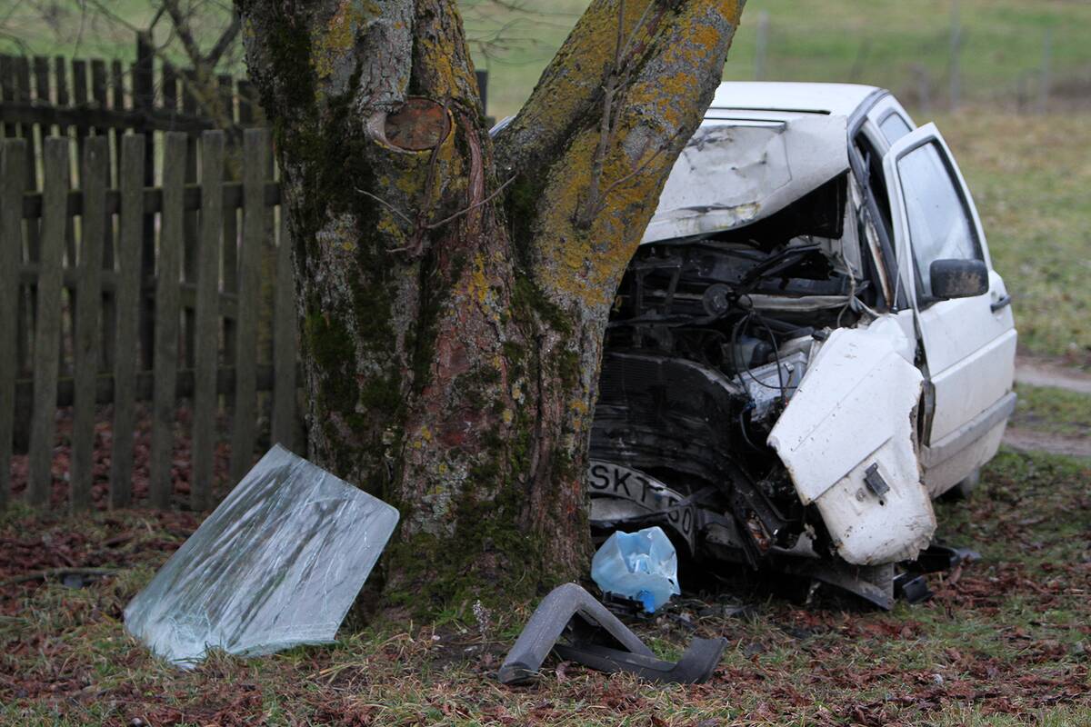 Tragiška nelaimė: per avariją Vilkijos seniūnijoje žuvo dvidešimtmetis