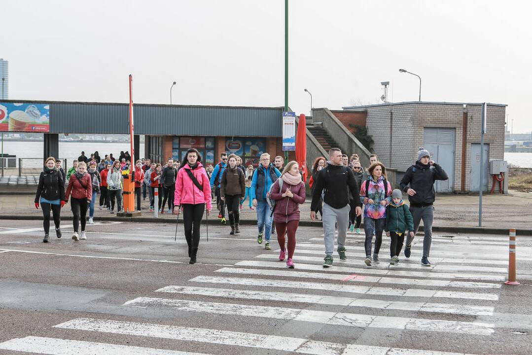 Labdaringas sveikatingumo žygis Klaipėda - Smiltynė