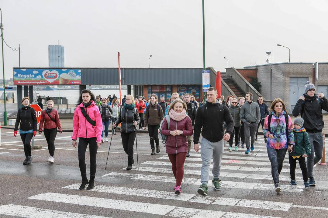 Labdaringas sveikatingumo žygis Klaipėda - Smiltynė