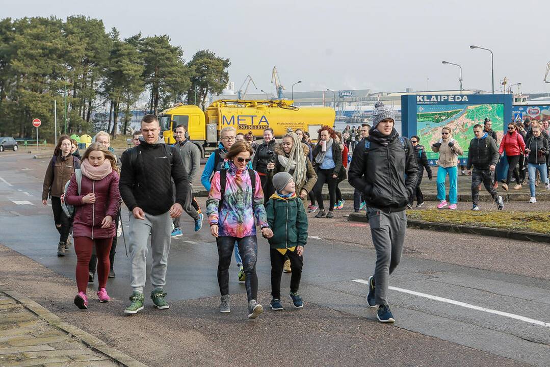 Labdaringas sveikatingumo žygis Klaipėda - Smiltynė