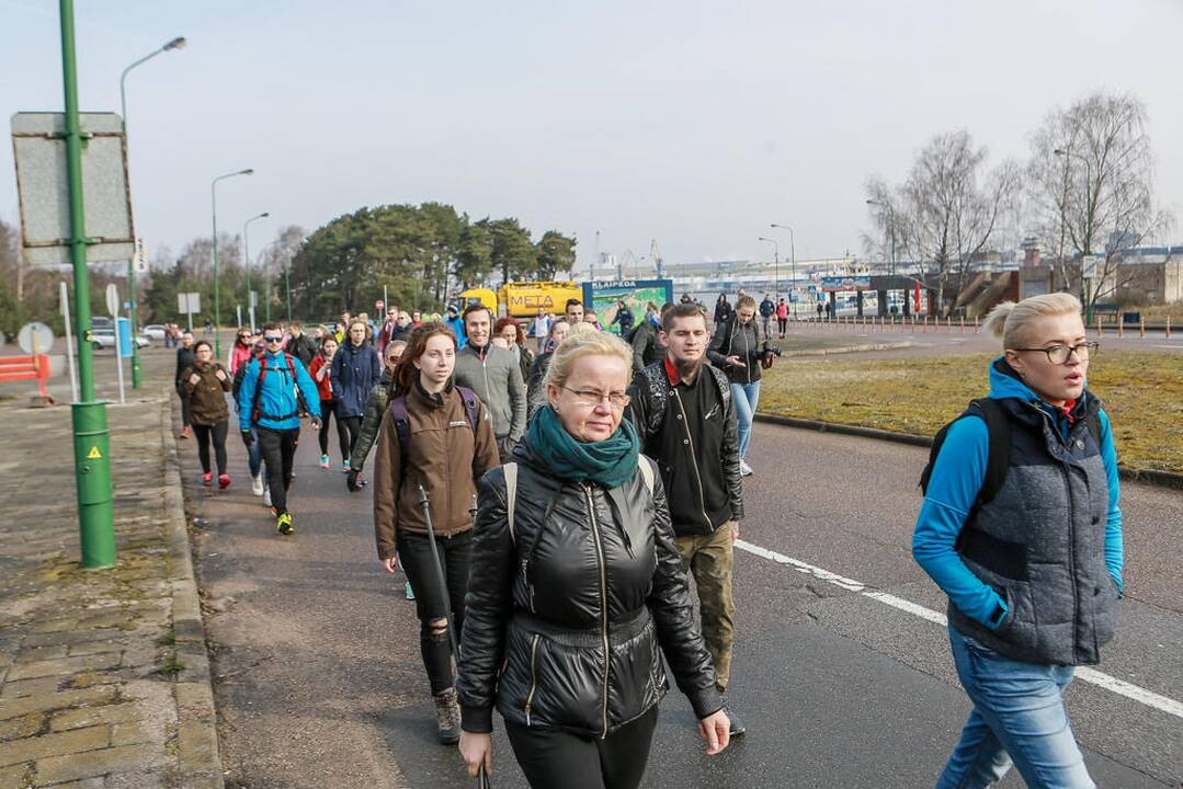 Labdaringas sveikatingumo žygis Klaipėda - Smiltynė