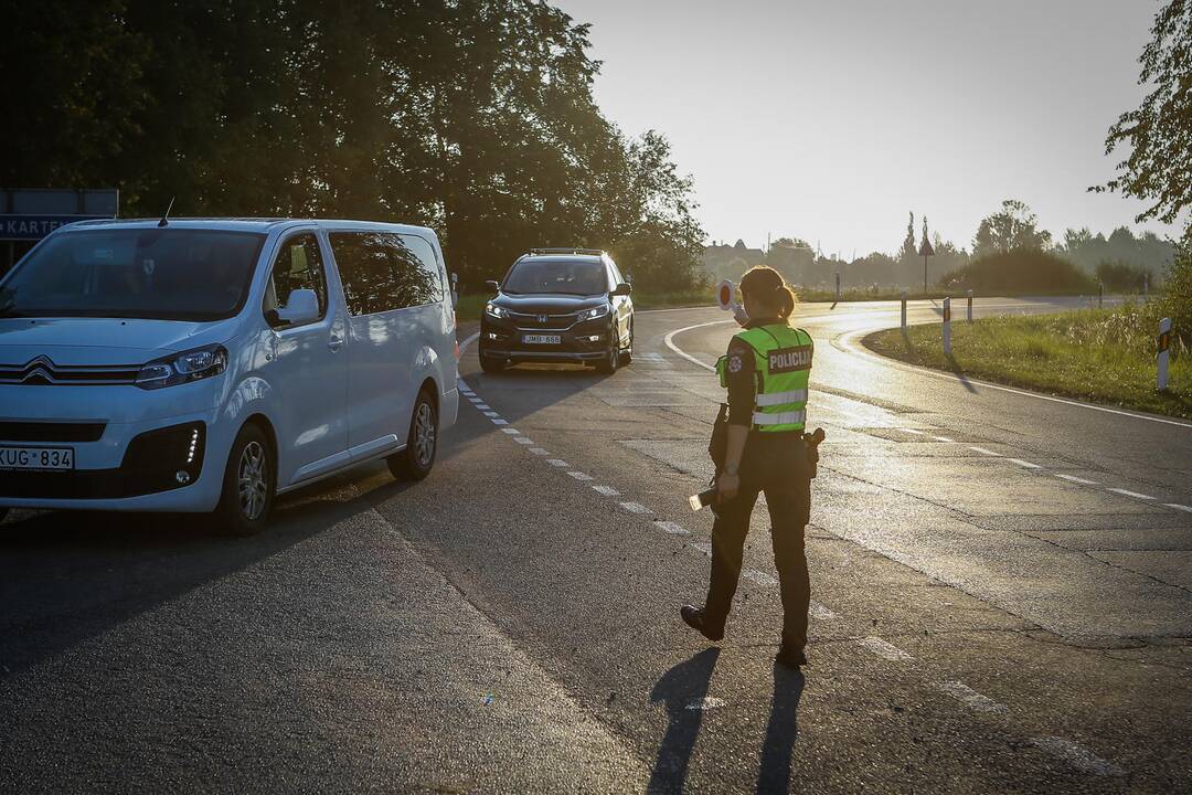 Policijos reidas Klaipėdos rajone 2019.08.24