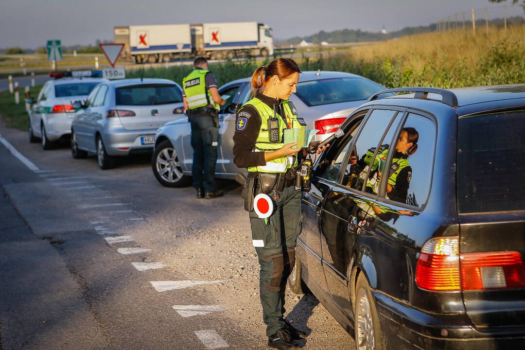 Policijos reidas Klaipėdos rajone 2019.08.24