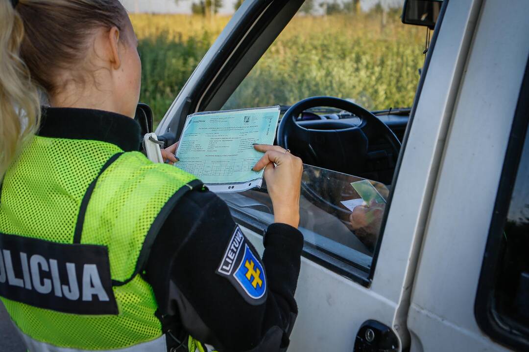 Policijos reidas Klaipėdos rajone 2019.08.24