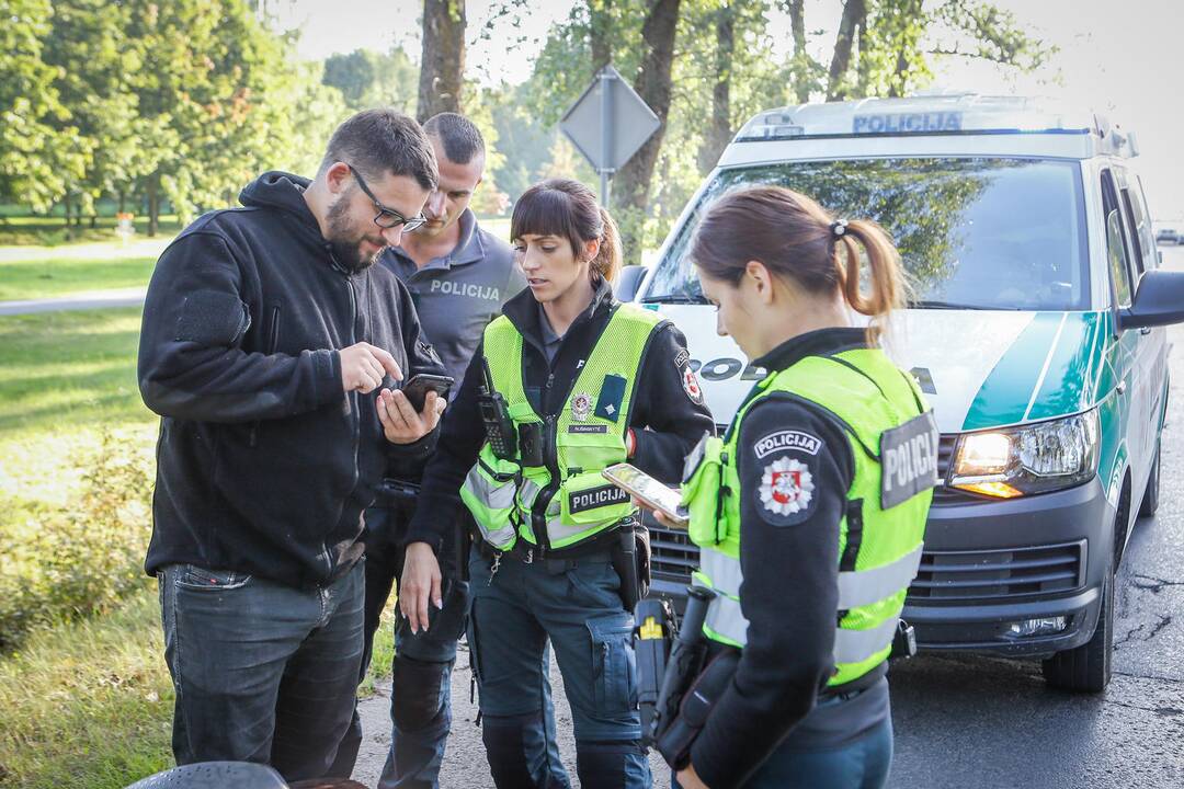 Policijos reidas Klaipėdos rajone 2019.08.24