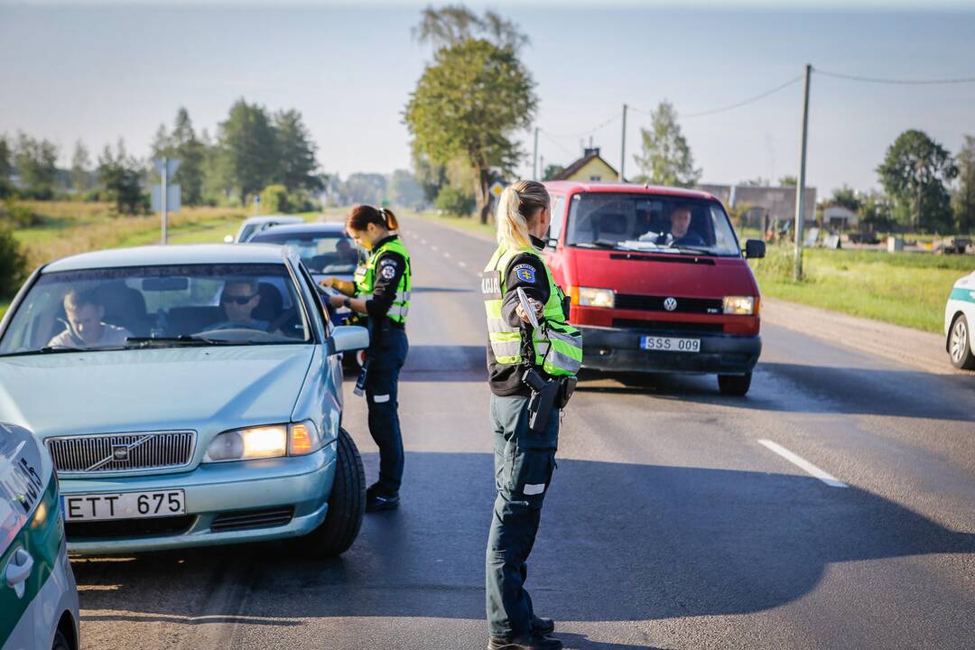 Policijos reidas Klaipėdos rajone 2019.08.24