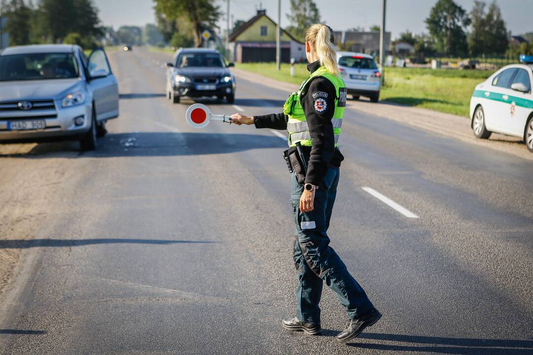 Policijos reidas Klaipėdos rajone 2019.08.24