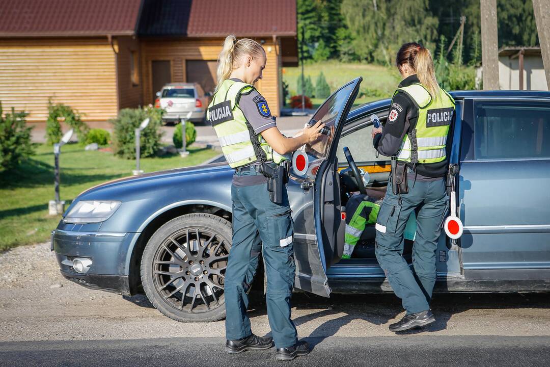 Policijos reidas Klaipėdos rajone 2019.08.24