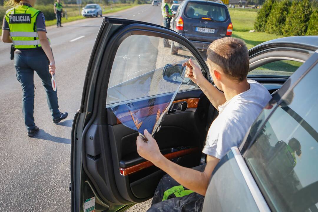 Policijos reidas Klaipėdos rajone 2019.08.24
