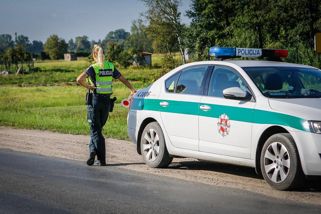 Policijos reidas Klaipėdos rajone 2019.08.24