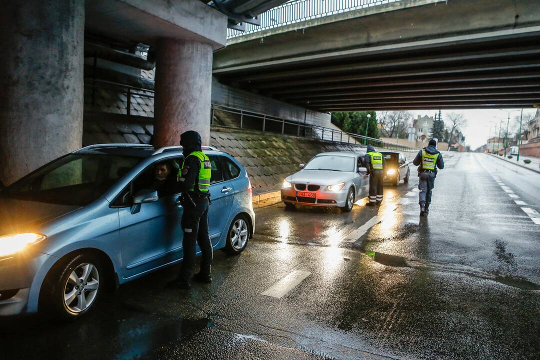 Kelių policijos reidas Klaipėdoje