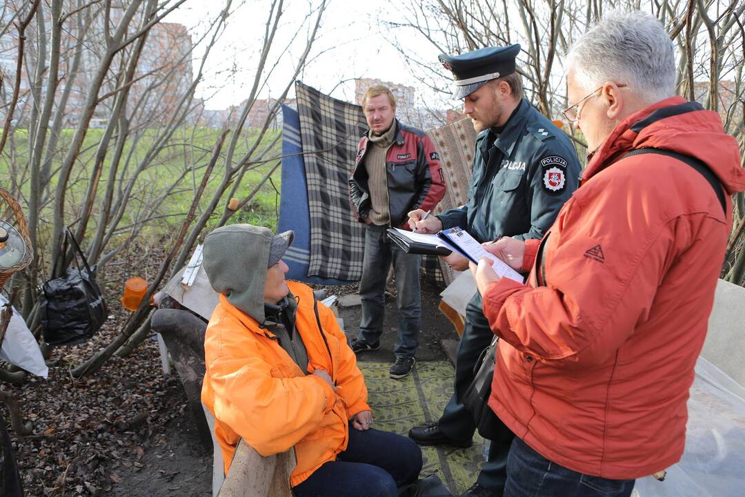 Klaipėdoje bandoma suskaičiuoti benamius