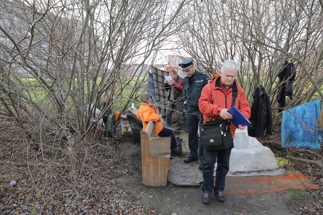 Klaipėdoje bandoma suskaičiuoti benamius