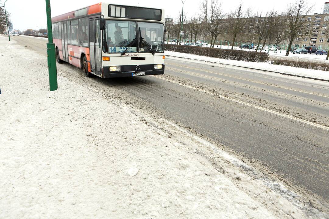 Eismo sąlygos Klaipėdoje