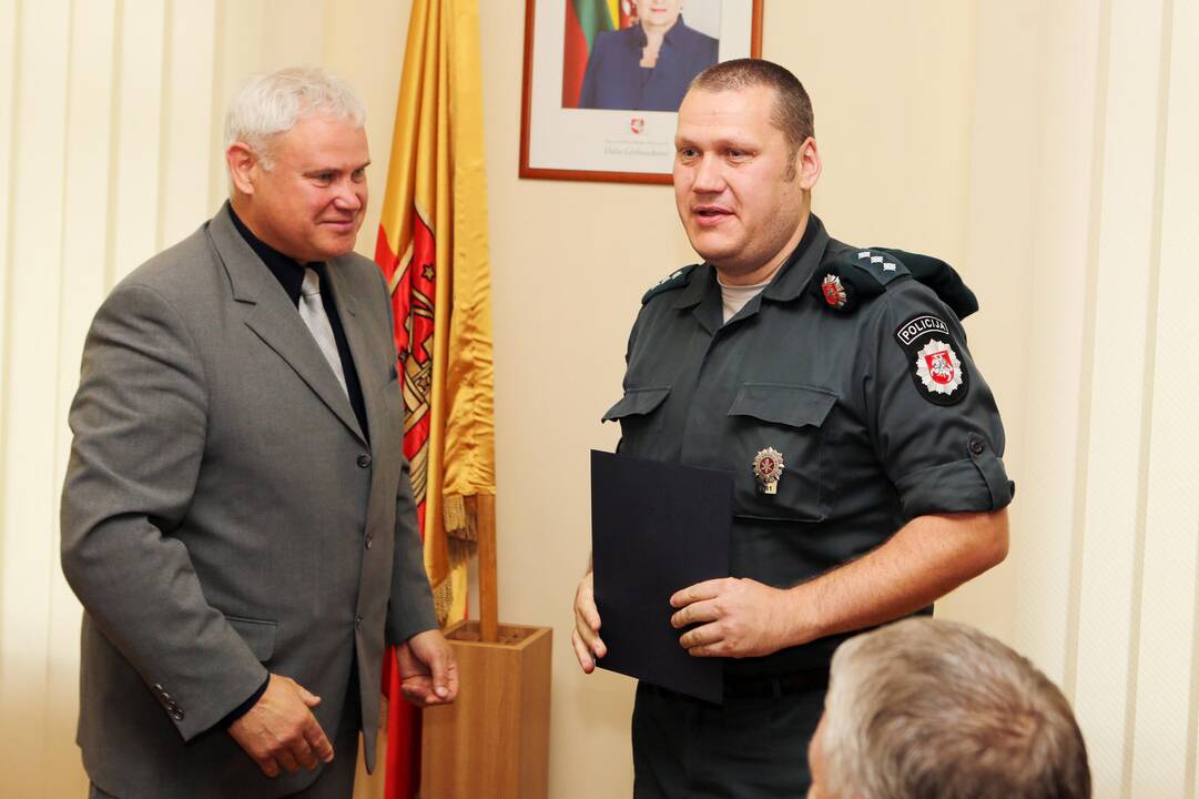 Meras padėkojo policininkams