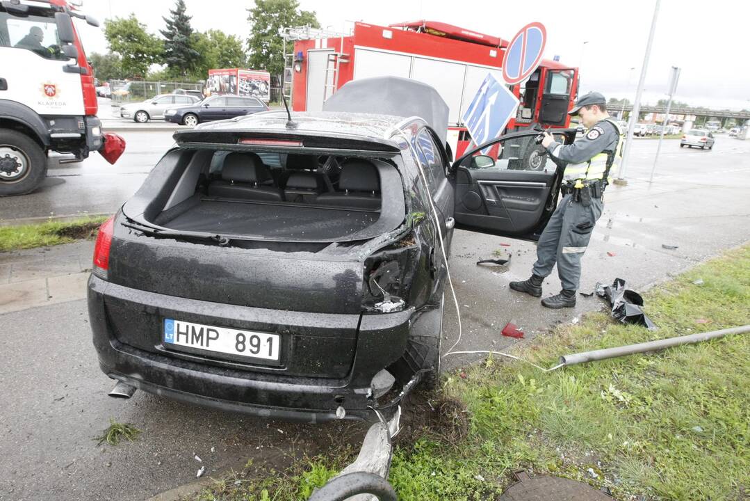 Avarija Liepų g. ir Šiaurės pr.