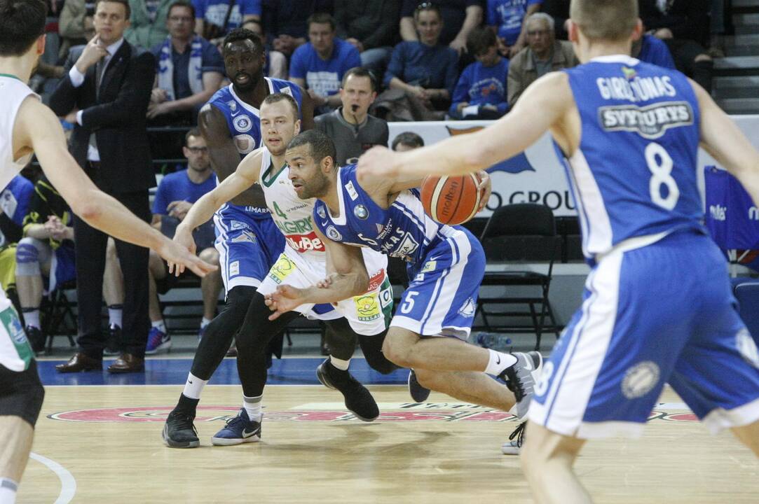 LKL pusfinalis: "Neptūnas" - "Žalgiris"