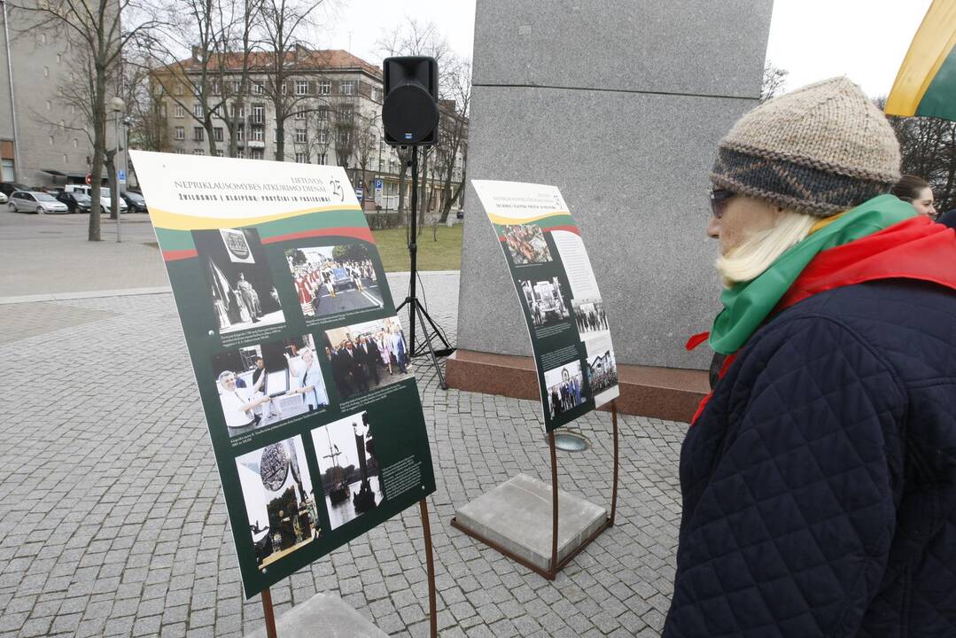 Paroda priminė apie Lietuvos nepriklausomybės atkūrimą