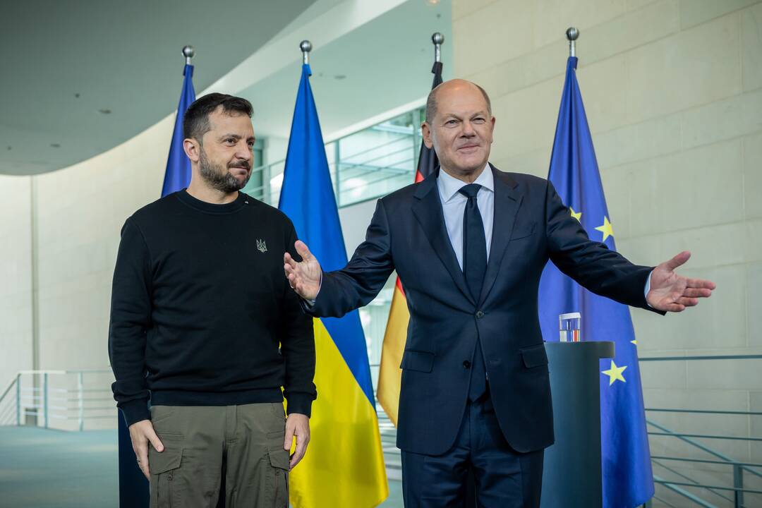 Volodymyras Zelenskis ir Olafas Scholzas
