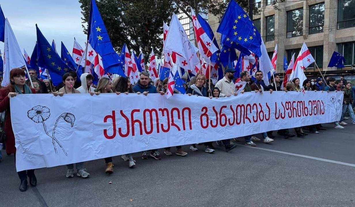 Po ginčytinų rinkimų Sakartvelas ruošiasi protestams