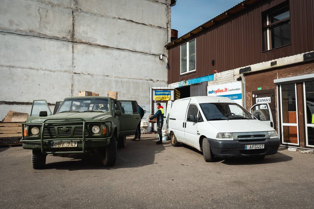 Į Ukrainą iškeliauja Kaune surinkta parama