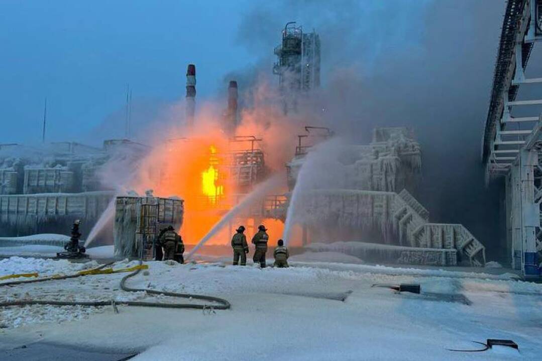 Kremlius kaltina Ukrainą atakavus Rusijos dujų terminalą