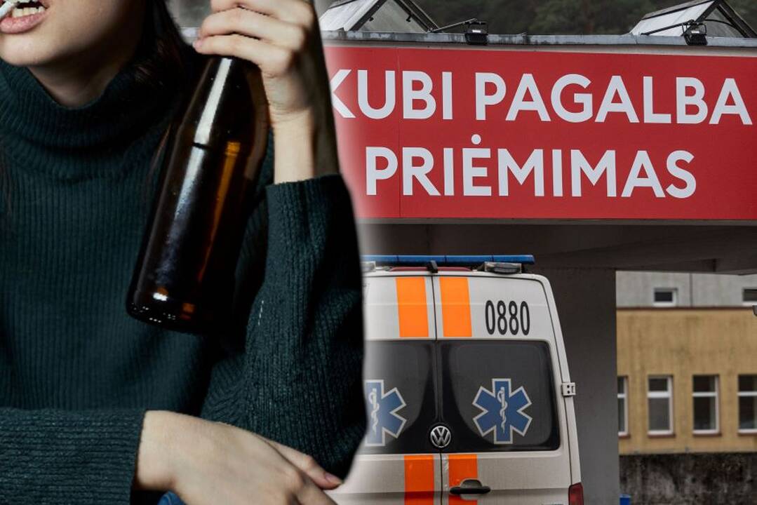 Gargžduose – paauglių išgertuvės: vieną merginą išsivežė medikai, dvi nepakilo nuo suoliuko