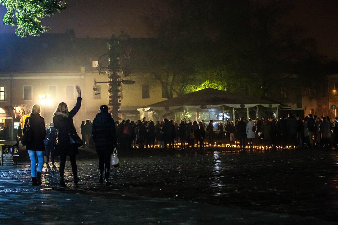 Akcija "Renkuosi gyvybę" Kauno rotušės aikštėje