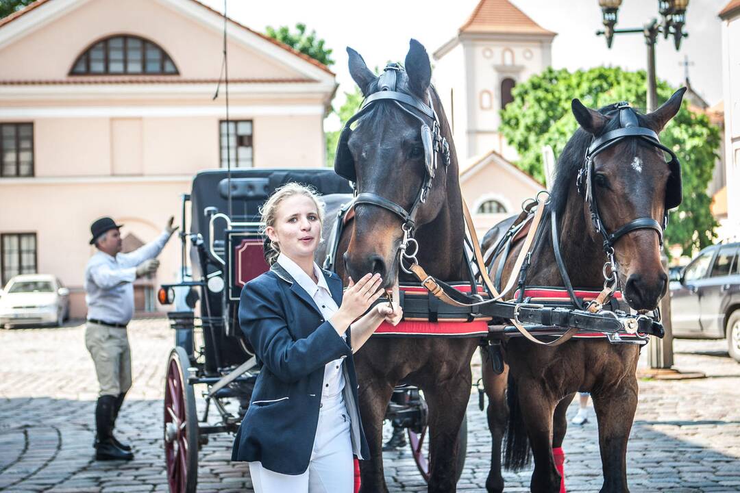 Į Kauną užsuko pašto karietos