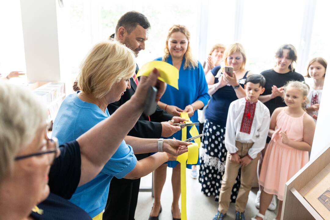 Vilniaus centrinėje bibliotekoje atidaryta ukrainiečių literatūros lentynėlė