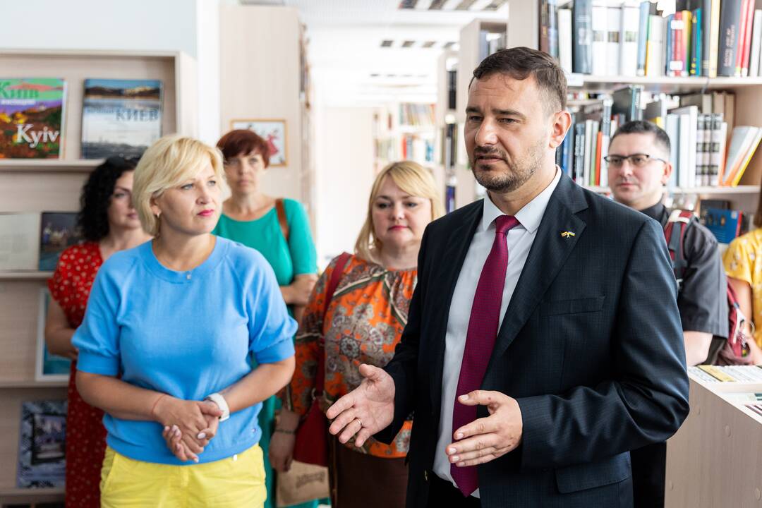 Vilniaus centrinėje bibliotekoje atidaryta ukrainiečių literatūros lentynėlė