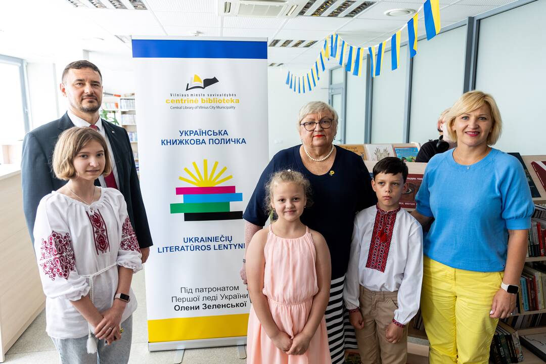 Vilniaus centrinėje bibliotekoje atidaryta ukrainiečių literatūros lentynėlė