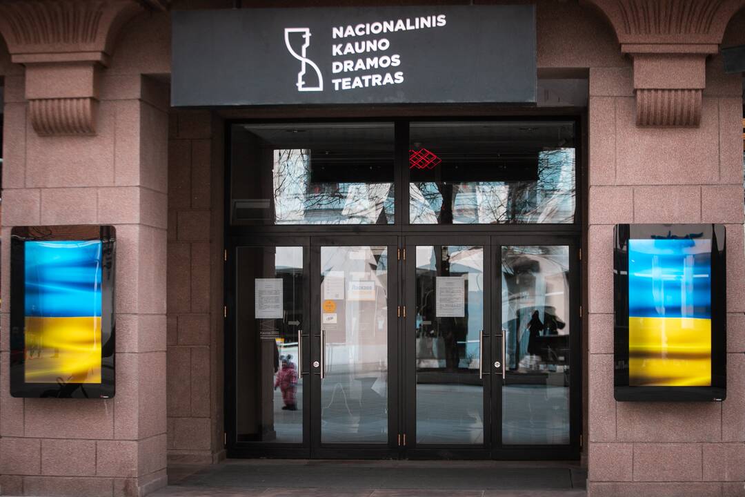 Kauniečiai palaiko Ukrainą