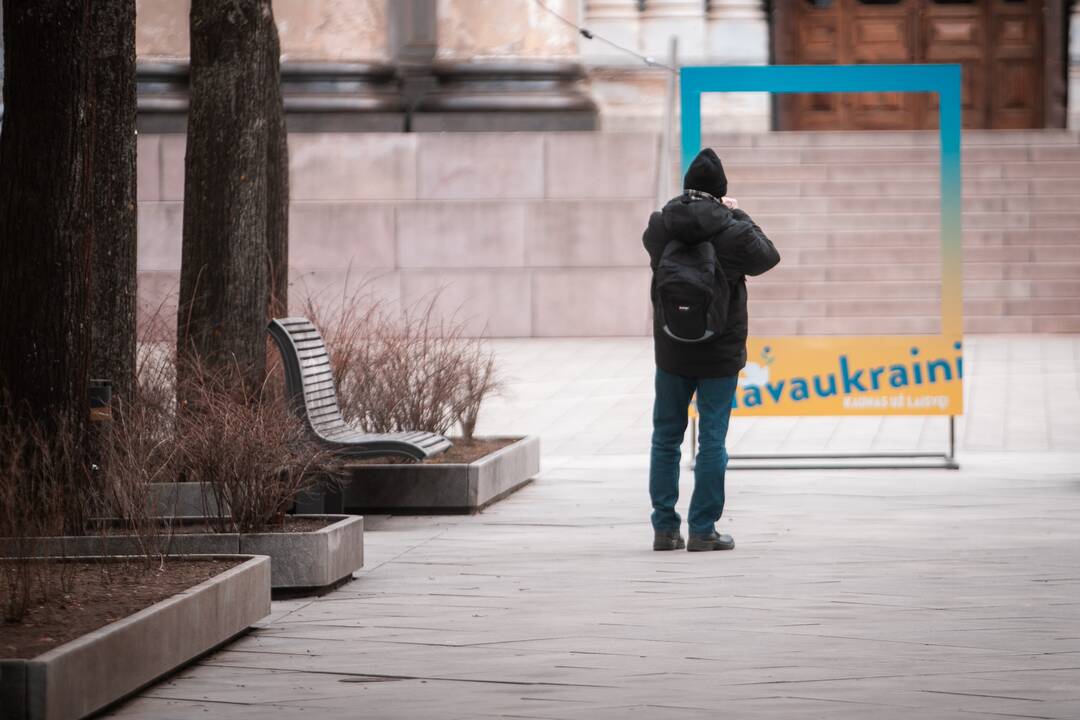 Kauniečiai palaiko Ukrainą