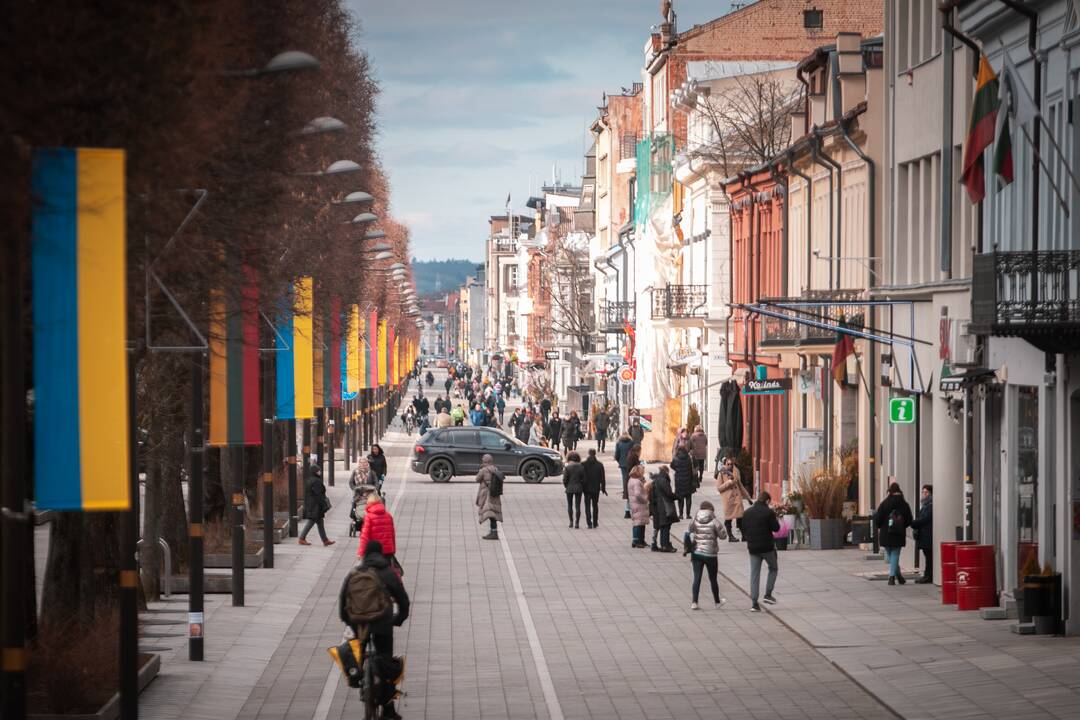 Kauniečiai palaiko Ukrainą