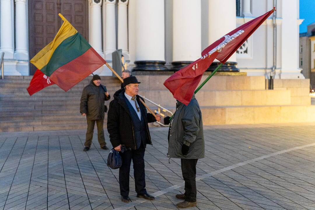 Vasario 16-osios eisena centrinėje Kauno dalyje