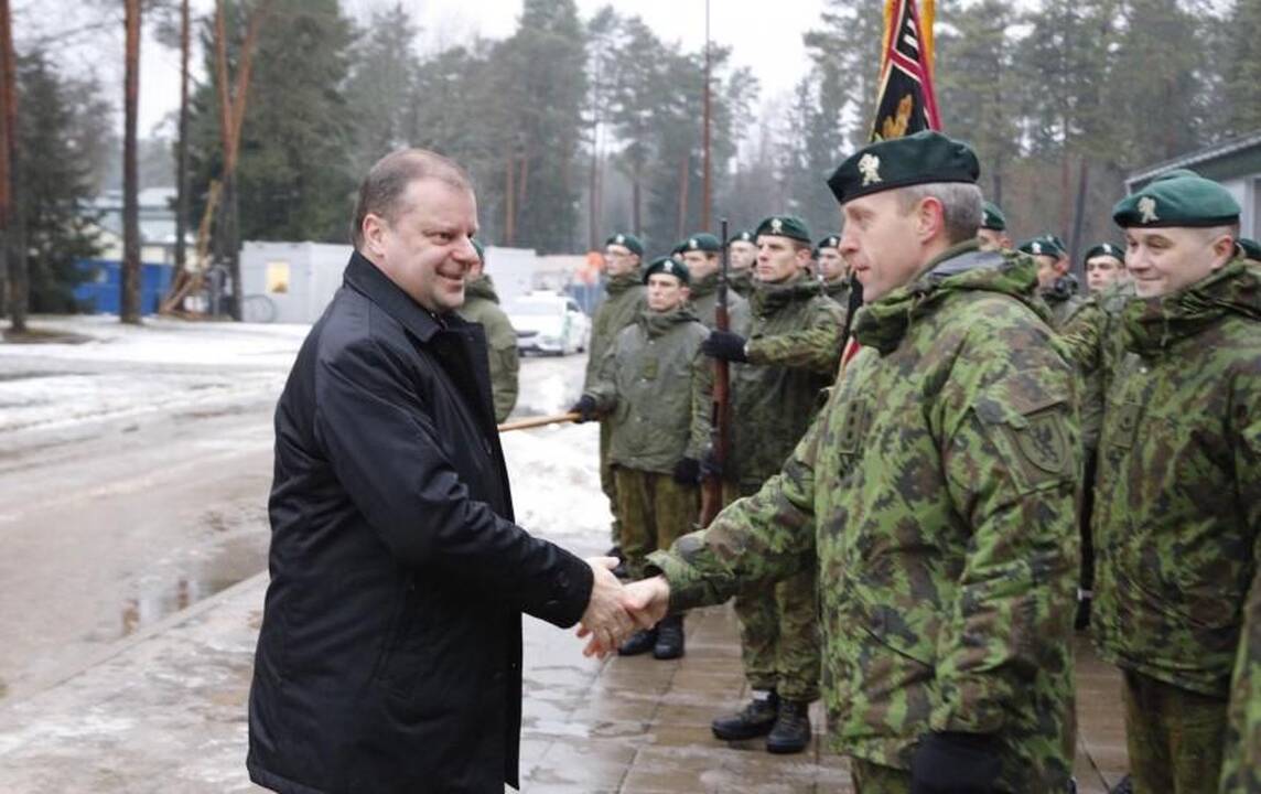 S. Skvernelis: tikroji kariuomenės galia yra ne technika, o kariai