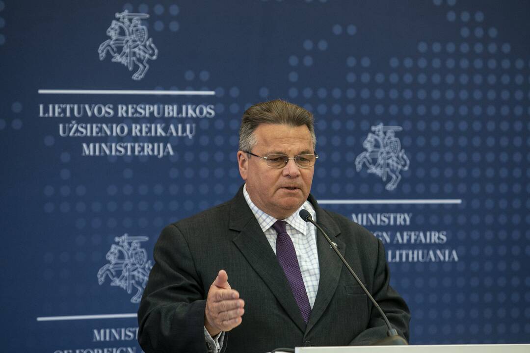 L. Linkevičiaus spaudos konferencija
