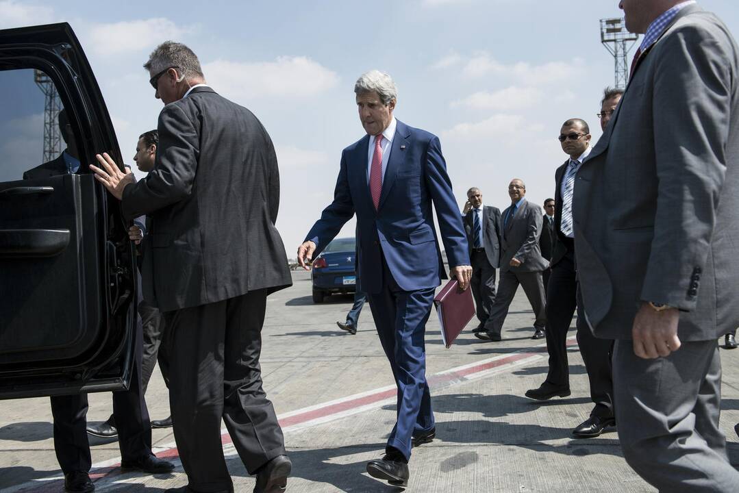 J. Kerry: Egiptas yra priešakinėse karo su terorizmu pozicijose
