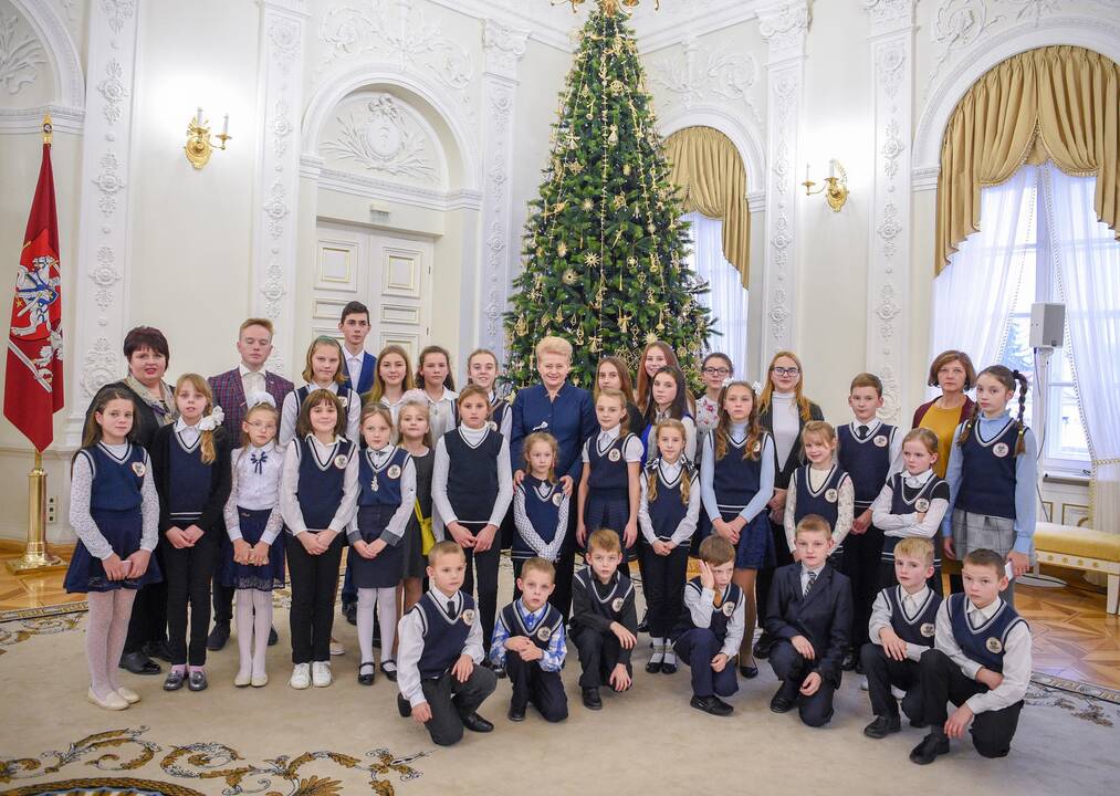 Tradicinis prezidentės ir vaikų susitikimas