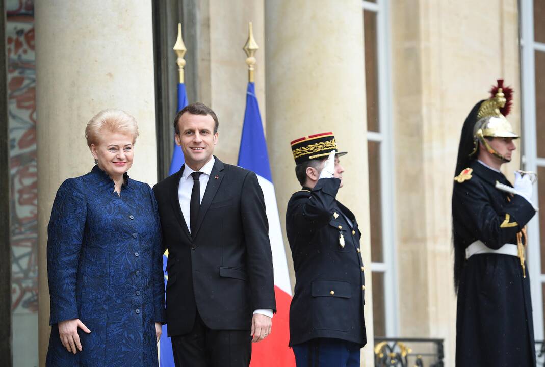 E. Macronas priėmė Lietuvos prezidentę