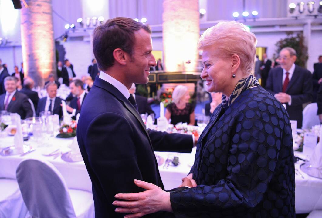 Prezidentė dalyvavo E. Macrono apdovanojime
