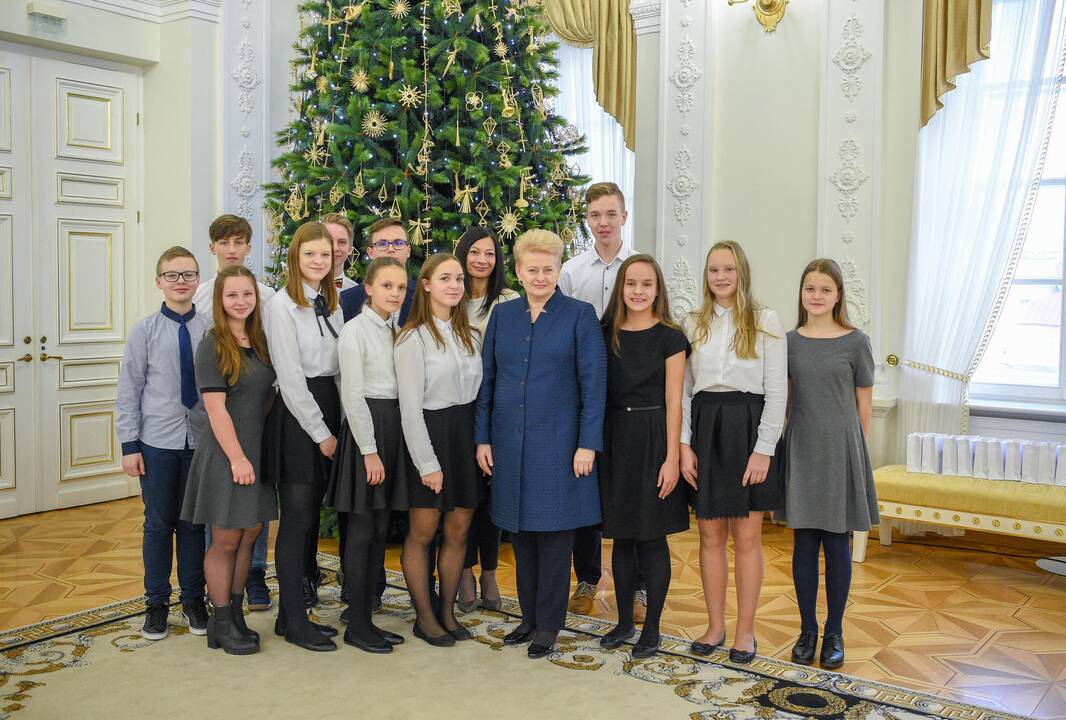 Tradicinis prezidentės ir vaikų susitikimas