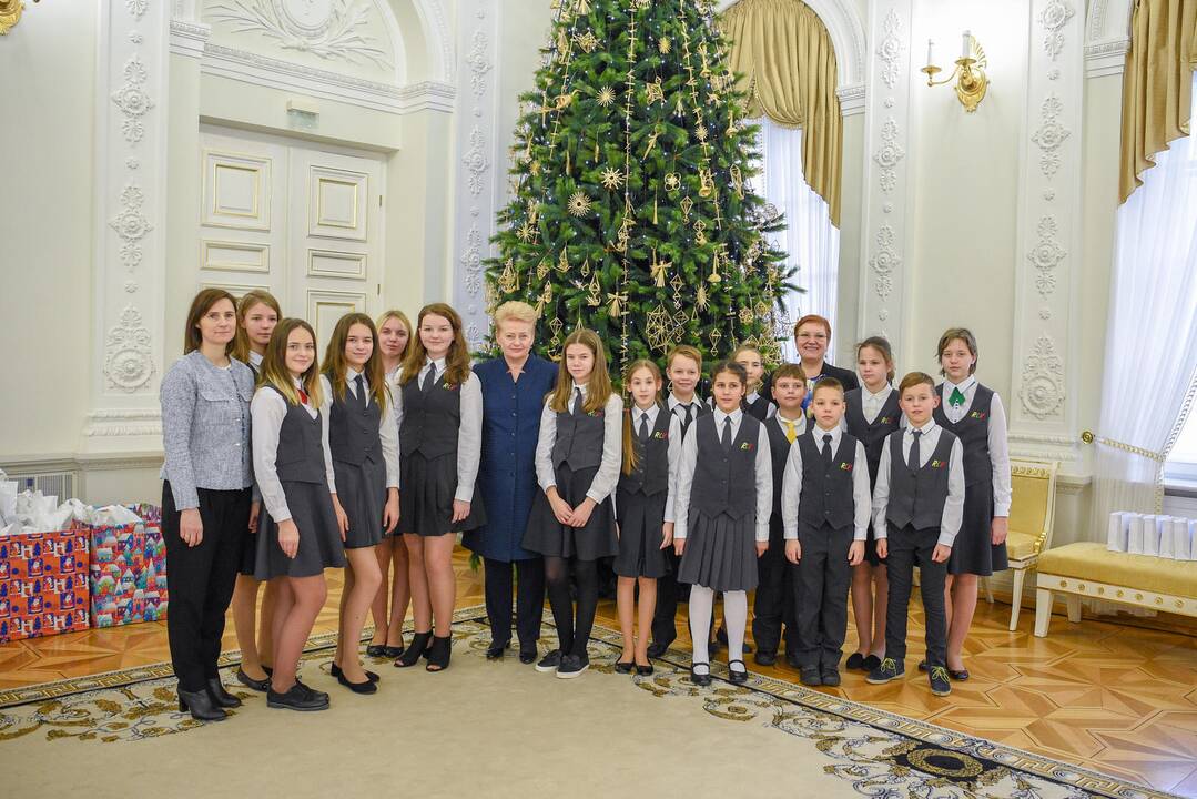 Tradicinis prezidentės ir vaikų susitikimas
