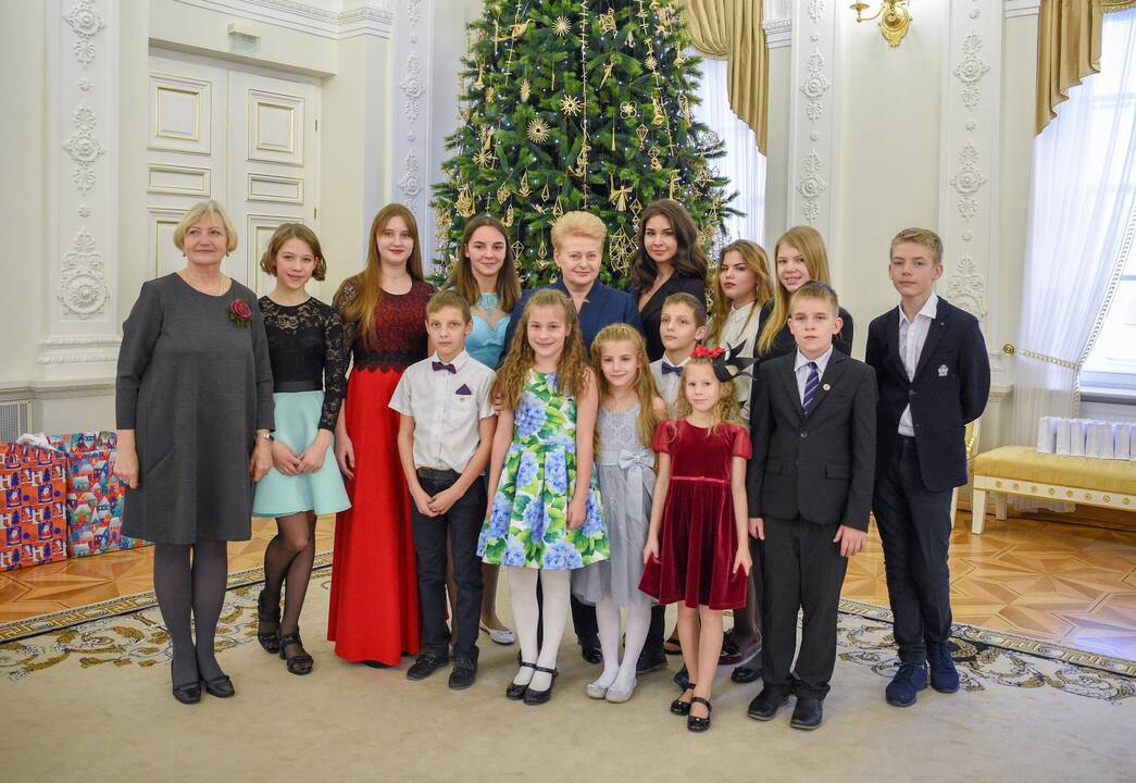 Tradicinis prezidentės ir vaikų susitikimas