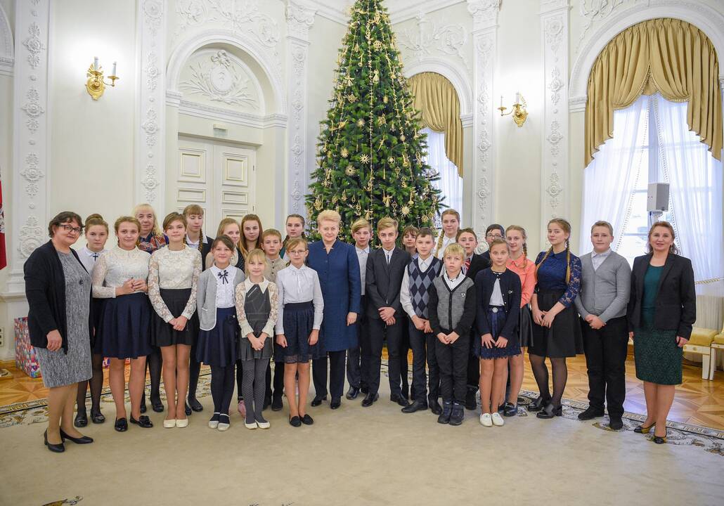 Tradicinis prezidentės ir vaikų susitikimas